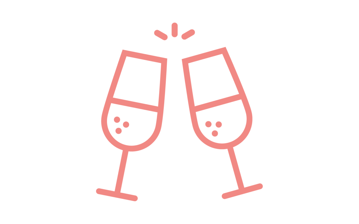 picto de flutes de champagne