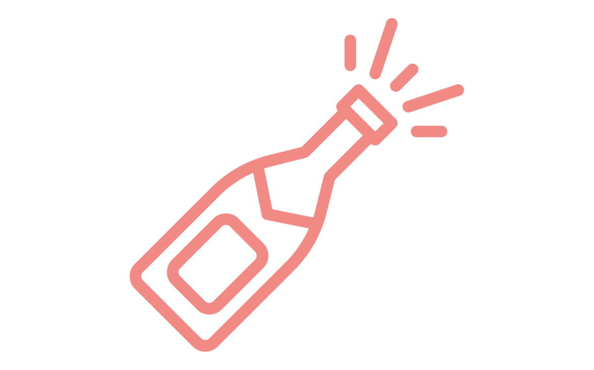 picto de champagne pop